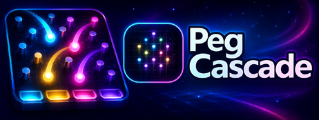 Peg Cascade promotional banner